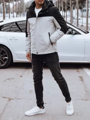 Pánská bunda DSTREET SVĚTLE ŠEDÁ