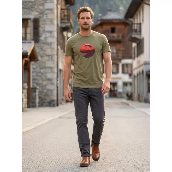  Pánské tričko ALTISPORT ALM186129 Khaki 