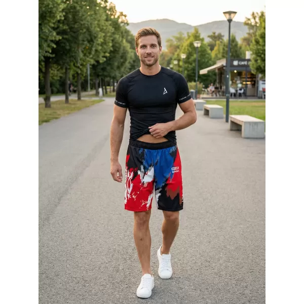  Pánské funkční kraťasy bez kapes premium ALTISPORT VOJ/ALM036KRA02 ŠMOUHY 