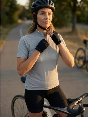 Dámský cyklo dres ALTISPORT NoPrint NP/ALW115NJ SILVER