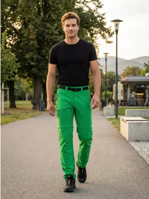 Pánské kalhoty/kraťasy ALTISPORT NoPrint NP/ALM2021NJ FERN GREEN
