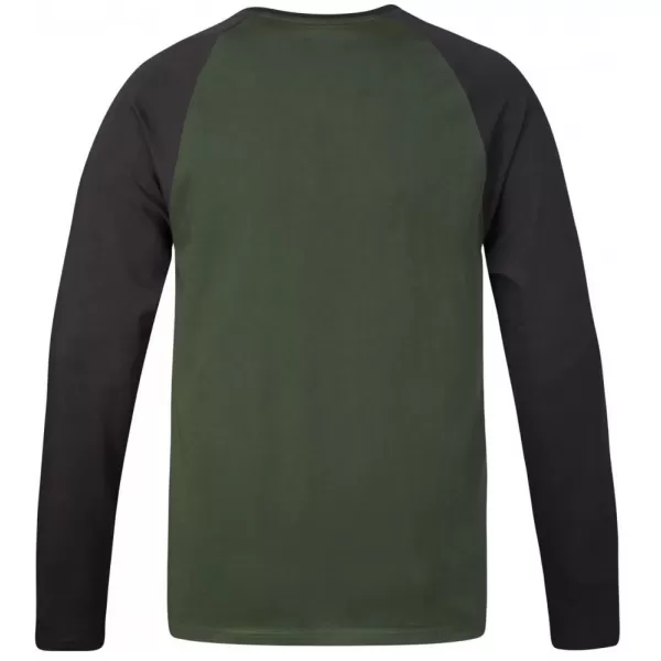  Pánské triko s dlouhým rukávem HANNAH ROKET KOMBU GREEN/ANTHRACITE 