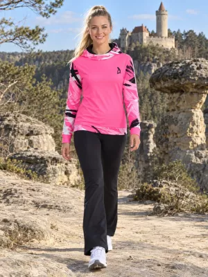 Dámská funkční mikina premium ALTISPORT VOJ/ALW039MI01 FLUO PINK
