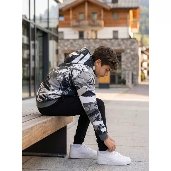  Dětská funkční mikina premium ALTISPORT VOJ/ALK014MI01 ČERNÁ/ŠEDÁ 