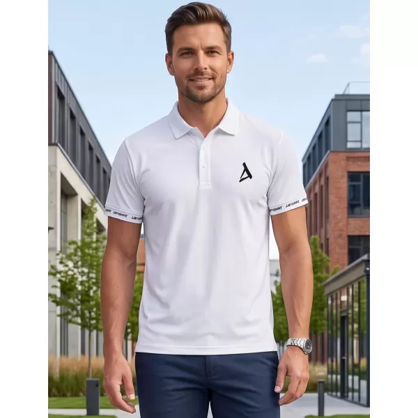  Pánské funkční triko s límečkem premium ALTISPORT VOJ/ALM000TR05 BÍLÁ 