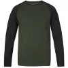 Pánské triko s dlouhým rukávem HANNAH ROKET KOMBU GREEN/ANTHRACITE