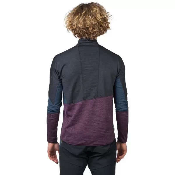  Pánská mikina HANNAH NIRO HZ ANTHRACITE/PRUNE PURPLE MEL 