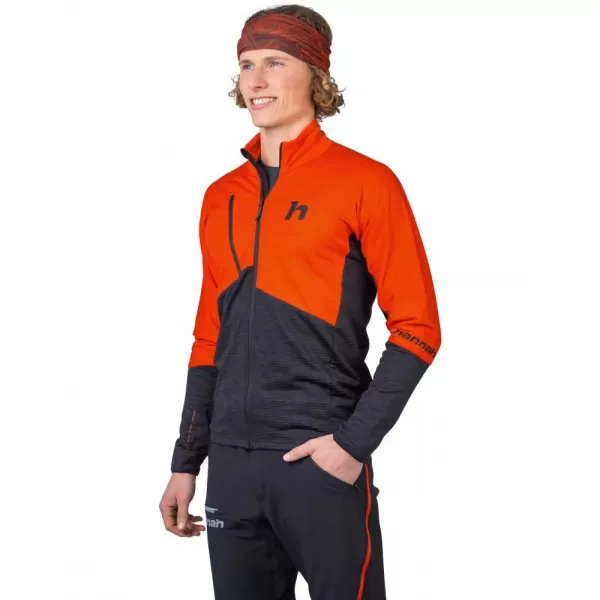  Pánská mikina HANNAH NIRO SPICY ORANGE/ANTHRACITE MEL 