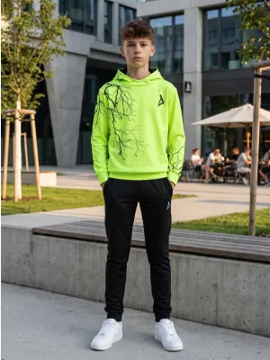 Dětská funkční mikina premium ALTISPORT VOJ/ALK004MI01 NEON YELLOW