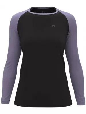 Dámské triko s dlouhým rukávem HANNAH LESLIE L/S ANTHRACITE/WISTERIA