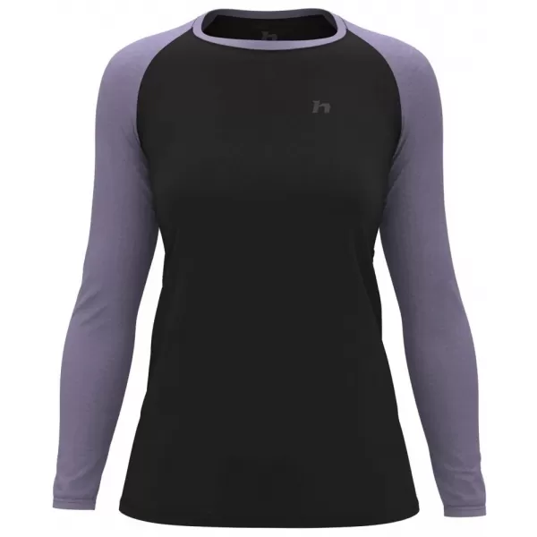  Dámské triko s dlouhým rukávem HANNAH LESLIE L/S ANTHRACITE/WISTERIA 