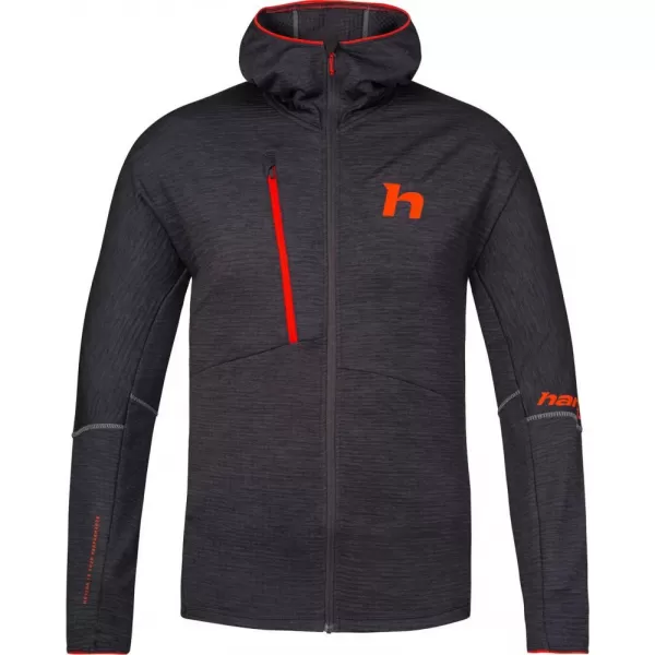  Pánská mikina HANNAH NIRO HOODY ANTHRACITE MEL 