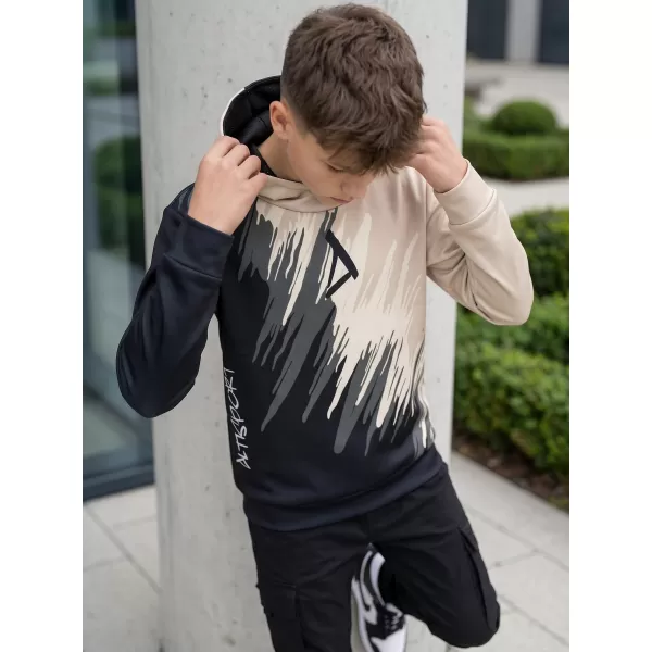  Dětská funkční mikina premium ALTISPORT VOJ/ALK006MI01 ČERNÁ/HNĚDÁ 