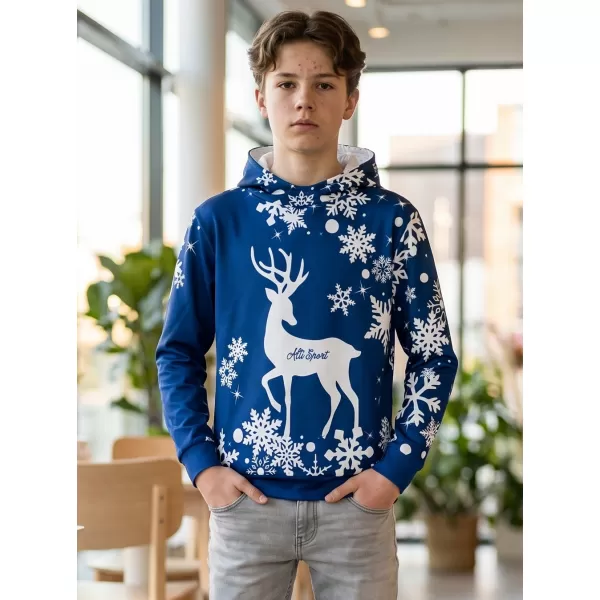  Dětská funkční mikina premium ALTISPORT VOJ/ALKVN5MI01 NÁMOŘNÍ MODRÁ 