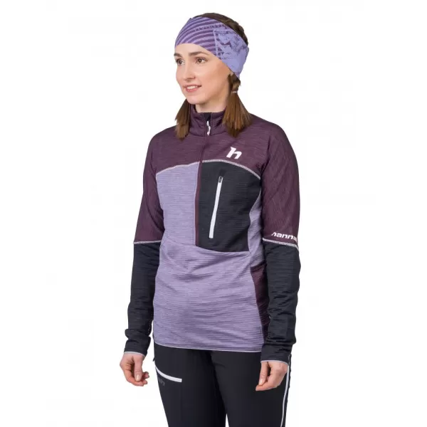  Dámská mikina HANNAH MEDA HZ PRUNE PURPLE/LAVENDER GRAY MEL 