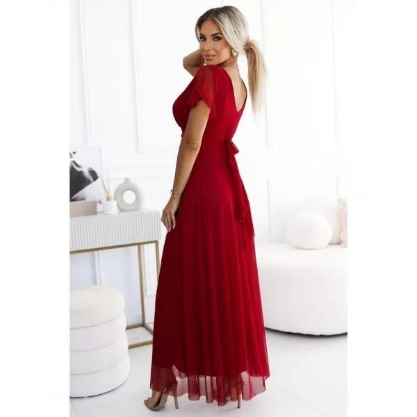  Dámské šaty NUMOCO NASTIA 562-2 VÍNOVÁ 