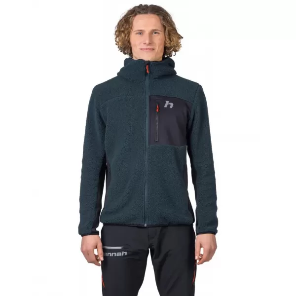  Pánská mikina HANNAH KODIAK HOODY STRATIFIED SEA/ANTHRACITE 