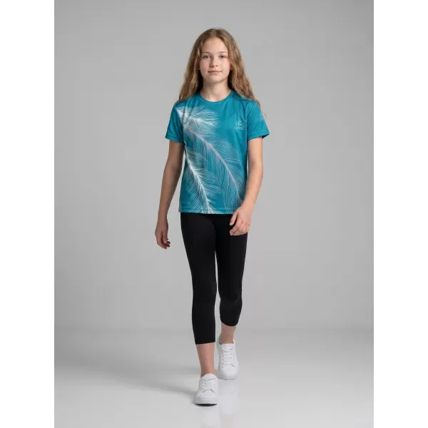  Dětské funkční triko premium ALTISPORT VOJ/ALK001TR01 EMERALD/ŠEDÁ 