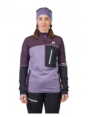 Dámská mikina HANNAH MEDA HZ PRUNE PURPLE/LAVENDER GRAY MEL