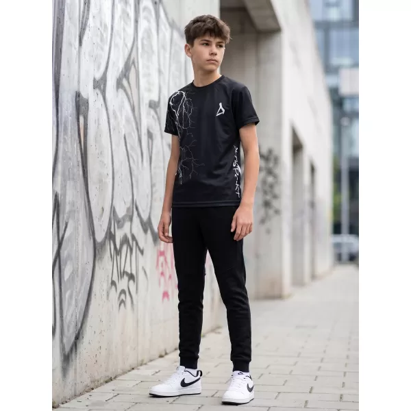  Dětské funkční triko premium ALTISPORT VOJ/ALK004TR01 ČERNOBÍLÁ 