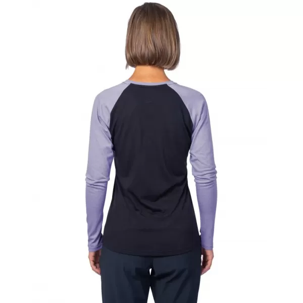  Dámské triko s dlouhým rukávem HANNAH LESLIE L/S ANTHRACITE/WISTERIA 