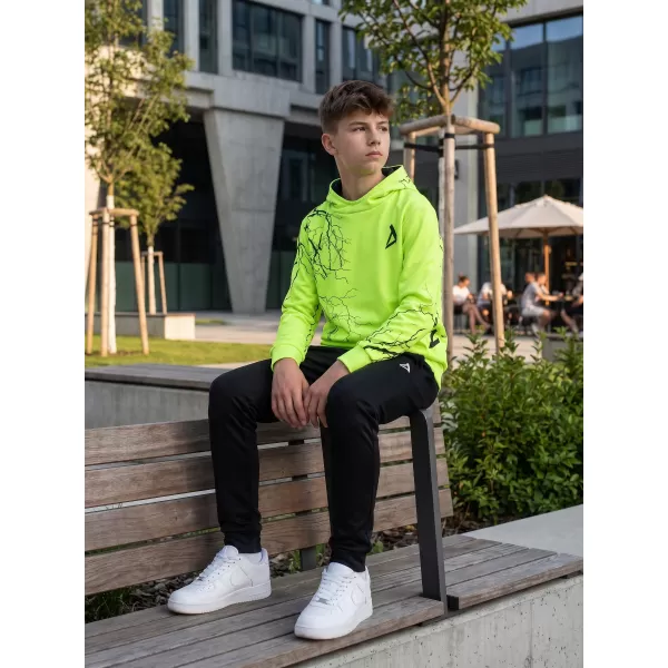  Dětská funkční mikina premium ALTISPORT VOJ/ALK004MI01 NEON YELLOW 