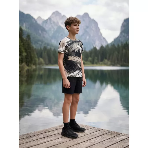  Dětské funkční triko premium ALTISPORT VOJ/ALK014TR01 ČERNÁ/ŠEDÁ 