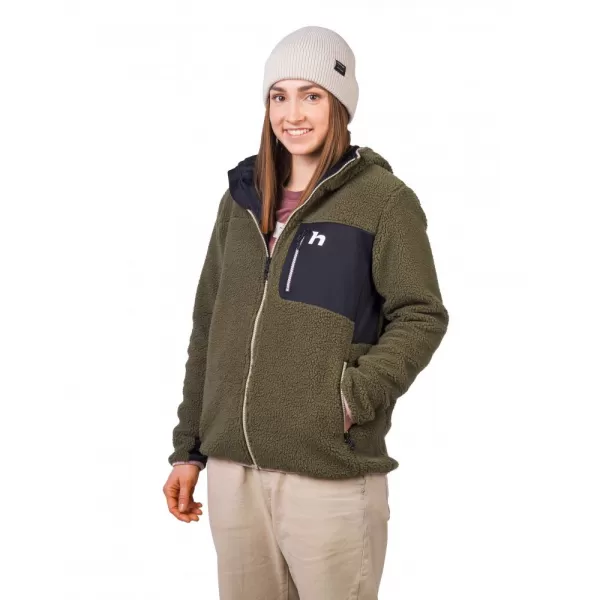  Dámská mikina HANNAH KOALA HOODY IVY GREEN/ANTHRACITE 