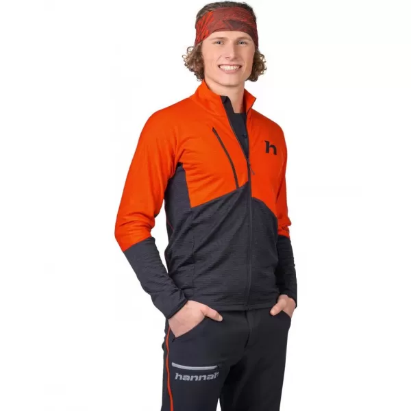  Pánská mikina HANNAH NIRO SPICY ORANGE/ANTHRACITE MEL 