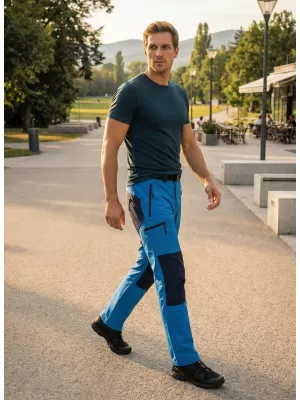 Pánské kalhoty ALTISPORT NoPrint NP/ALM6021NJ BRIGHT BLUE/NAVY