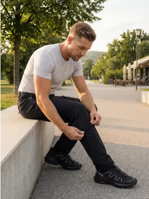 Pánské kalhoty/kraťasy ALTISPORT NoPrint NP/ALM2021NJ BLACK