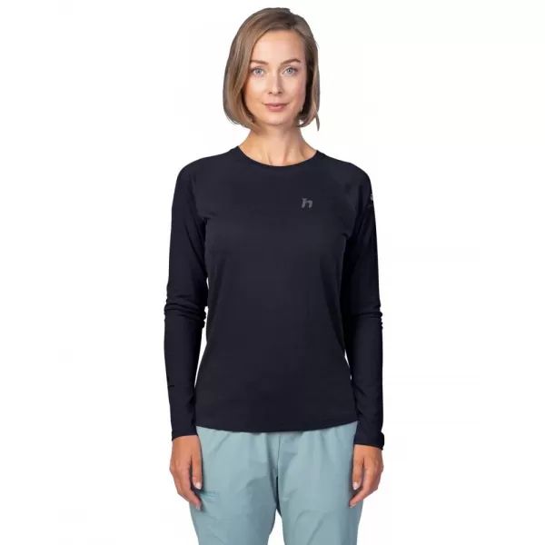  Dámské triko s dlouhým rukávem HANNAH LESLIE L/S ANTHRACITE 