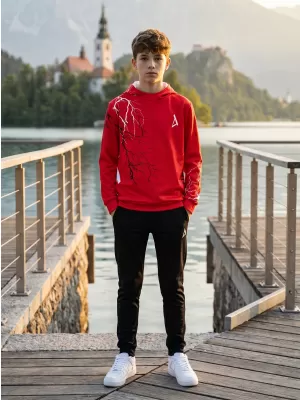 Dětská funkční mikina premium ALTISPORT VOJ/ALK004MI01 ČERVENÁ
