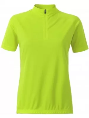 Dámský cyklo dres ALTISPORT NoPrint NP/ALW115NJ BRIGHT YELLOW