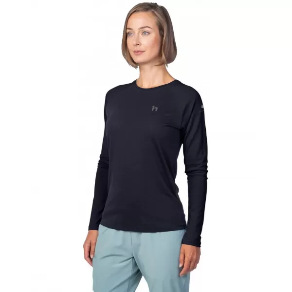  Dámské triko s dlouhým rukávem HANNAH LESLIE L/S ANTHRACITE 
