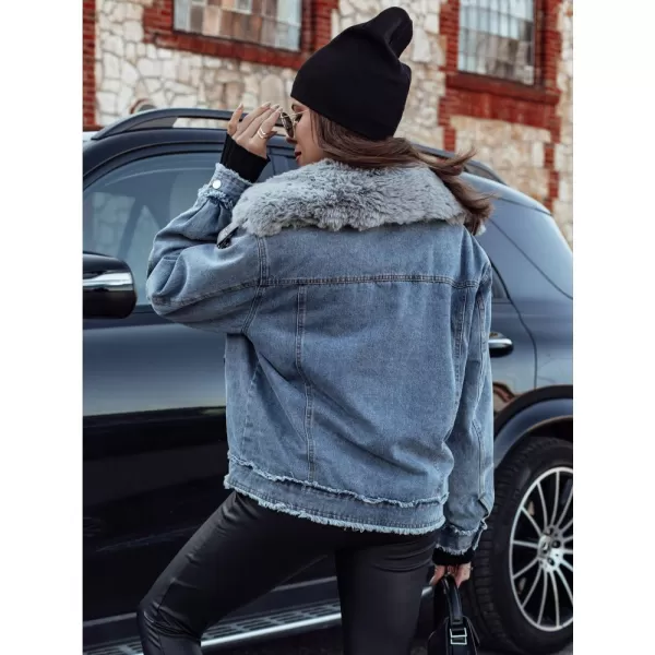  Dámská bunda DSTREET FURDENIM SVĚTLE MODRÁ 