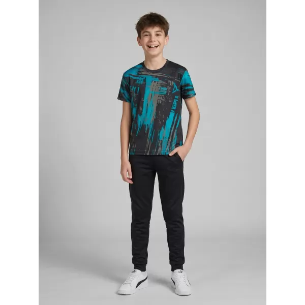  Dětské funkční triko premium ALTISPORT VOJ/ALK010TR01 ČERNÁ/EMERALD 