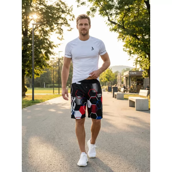  Pánské funkční kraťasy bez kapes premium ALTISPORT VOJ/ALM036KRA02 HEXA ČERNÁ 