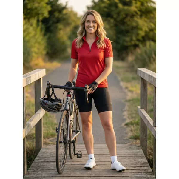  Dámský cyklo dres ALTISPORT NoPrint NP/ALW115NJ RED 