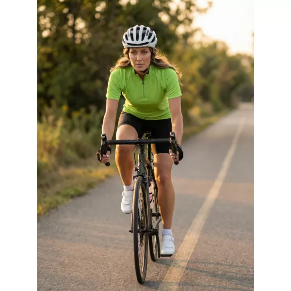  Dámský cyklo dres ALTISPORT NoPrint NP/ALW115NJ LIME GREEN 