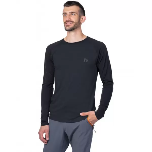  Pánské triko s dlouhým rukávem HANNAH TAREGAN L/S ANTHRACITE 