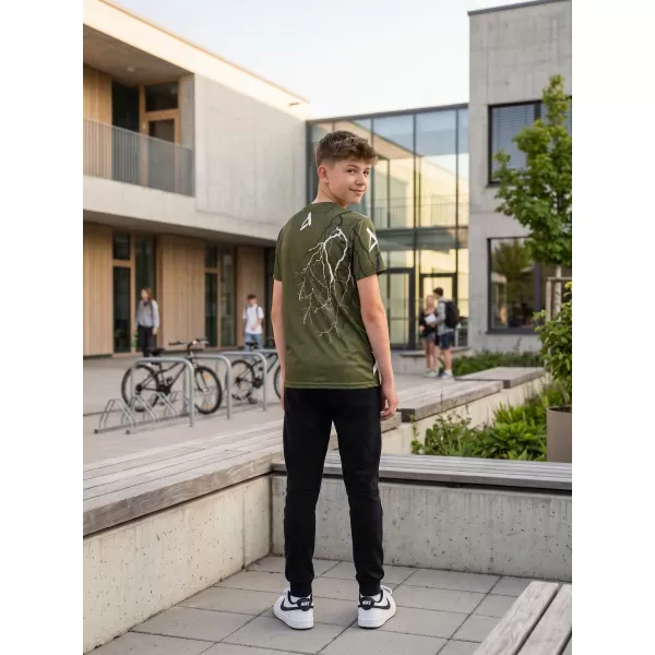  Dětské funkční triko premium ALTISPORT VOJ/ALK004TR01 OLIVOVÁ 