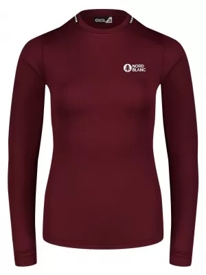 Dámské termo triko NORDBLANC LIGHTWEIGHT NBBLD7974 VÍNOVÁ