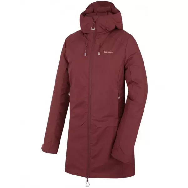  Dámský kabát HUSKY NAVELI L DARK BORDO 