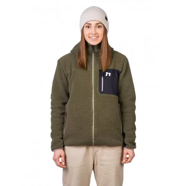  Dámská mikina HANNAH KOALA HOODY IVY GREEN/ANTHRACITE 