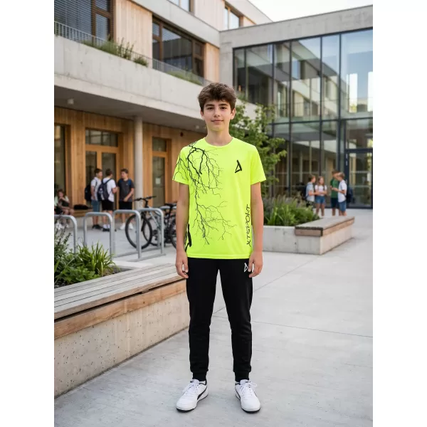  Dětské funkční triko premium ALTISPORT VOJ/ALK004TR01 NEON YELLOW 