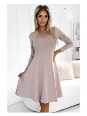 Dámské šaty NUMOCO 567-1 BÉŽOVÁ