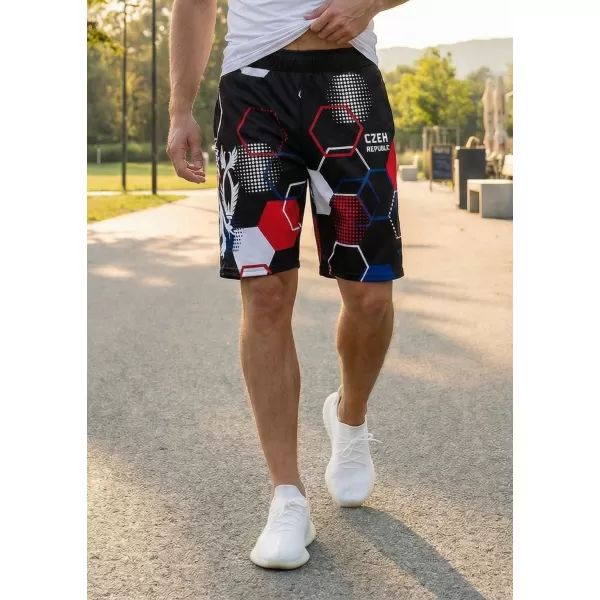  Pánské funkční kraťasy bez kapes premium ALTISPORT VOJ/ALM036KRA02 HEXA ČERNÁ 