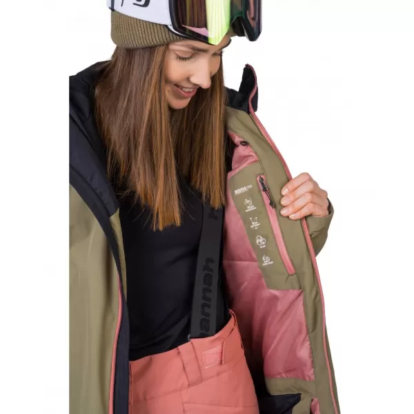  Dámská bunda HANNAH MAKY COL BURNT OLIVE/ANTHRACITE 