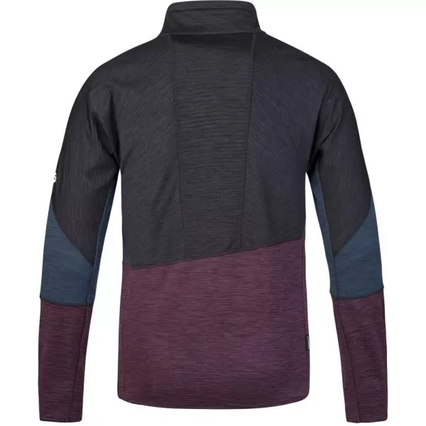  Pánská mikina HANNAH NIRO HZ ANTHRACITE/PRUNE PURPLE MEL 